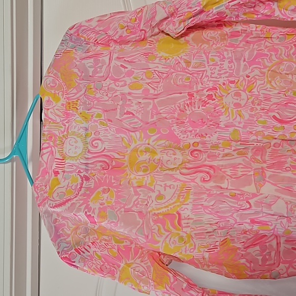 Lilly Pulitzer Marco Island Tunic Pink Pout More Kings In the Keys Small - Picture 15 of 16